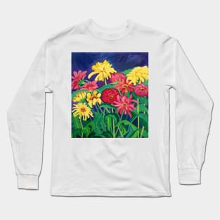 Zinnias Long Sleeve T-Shirt